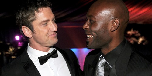 Gerard Butler and Jimmy Jean-Louis at the InStyle/ Warner Bros. afterparty
